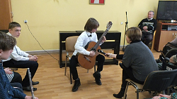 Koncert w Domu Kombatanta w Miechowie